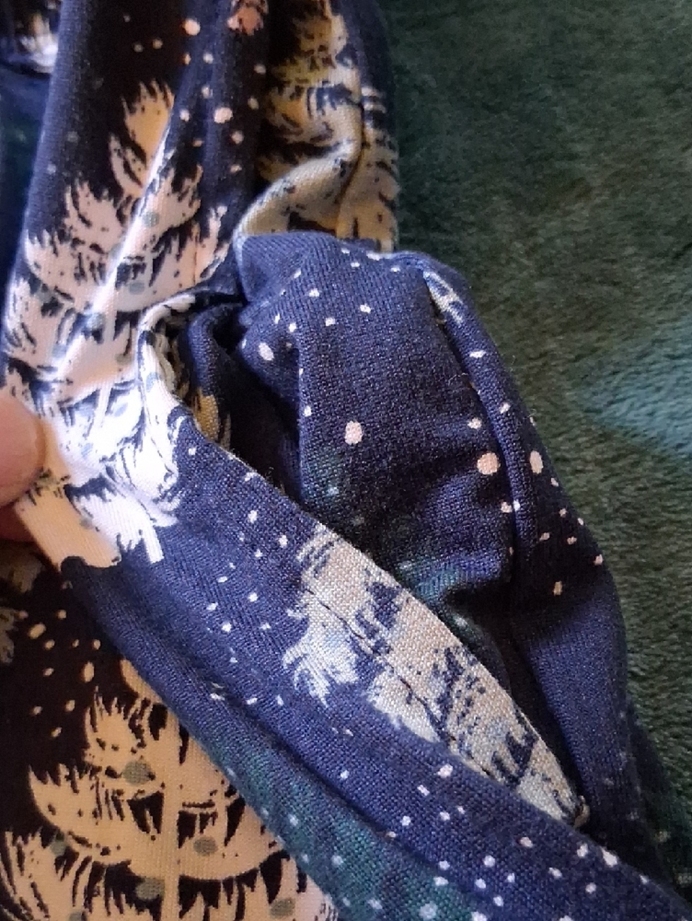 1X Floral Lounge Pants in Gray and Pink - Picture 4 of 6
